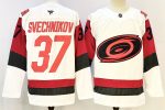Carolina Hurricanes #37 Svechnikov White stitched hockey jersey