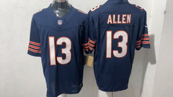 Chicago Bears #13 Keenan Allen Navy Stitched Jersey