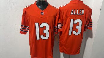 Chicago Bears #13 Keenan Allen Orange Stitched Jersey