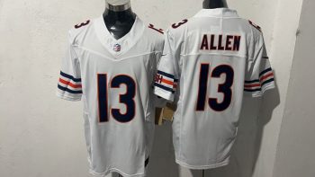 Chicago Bears #13 Keenan Allen White Stitched Jersey