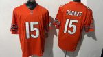 Chicago Bears #15 Rome Odunze Orange Stitched Jersey