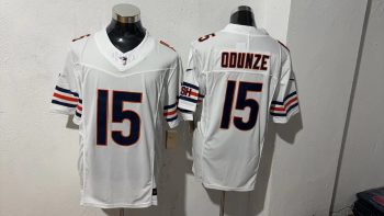 Chicago Bears #15 Rome Odunze White Stitched Jersey