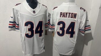Chicago Bears #34 Walter Payton white Stitched Jersey