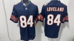 Chicago Bears #84 Robert Loveland Navy Stitched Jersey