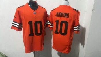 Cleveland Browns #10 Judkins Orange Stitched Jersey