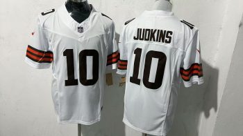 Cleveland Browns #10 Judkins White Stitched Jersey