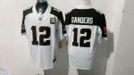 Cleveland Browns #12 Sanders WhiteBrown Stitched Jersey