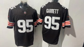 Cleveland Browns #95 Garrett Brown Stitched Jersey
