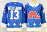Colorado Avalanche #13 Nichushkin Blue stitched hockey jersey