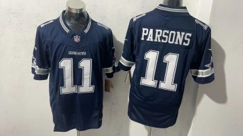 Dallas Cowboys 11 Micah Parsons Navy Blue Stitched Jersey