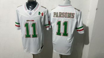 Dallas Cowboys 11 Micah Parsons White Mexico Stitched Jersey
