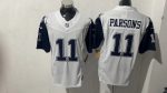 Dallas Cowboys 11 Micah Parsons White & Navy Blue Stitched Jersey