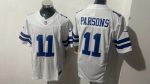 Dallas Cowboys 11 Micah Parsons White Stitched Jersey