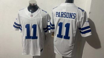 Dallas Cowboys 11 Micah Parsons White Stitched Jersey