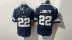 Dallas Cowboys 22 Emmitt Smith Navy Blue Stitched Jersey