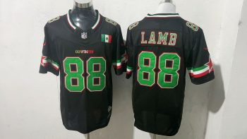 Dallas Cowboys 88 CeeDee Lamb Black Mexico Stitched Jersey