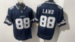 Dallas Cowboys 88 CeeDee Lamb Navy Blue Stitched Jersey