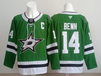 Dallas Stars #14 Benn Green stitched hockey jersey