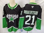Dallas Stars #21 Robertson Black stitched hockey jersey