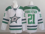 Dallas Stars #21 Robertson White stitched hockey jersey