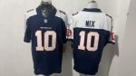 Denver Broncos 10 Bo Nix Navy Blue & White Stitched Jersey