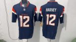 Denver Broncos 12 Devaughn Vele Navy Blue Stitched Jersey