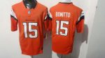 Denver Broncos 15 Nik Bonitto Orange Stitched Jersey