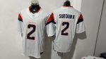 Denver Broncos 2 Patrick Surtain II White Stitched Jersey