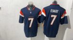 Denver Broncos 7 John Elway Navy Blue Stitched Jersey