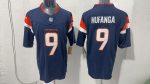 Denver Broncos 9 Talanoa Hufanga Navy Blue Stitched Jerse