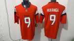 Denver Broncos 9 Talanoa Hufanga Orange Stitched Jersey