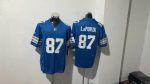 Detroit Lions #87 LaPorta Blue Stitched Jersey