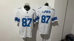 Detroit Lions #87 LaPorta White Stitched Jersey