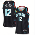 Detroit Pistons #8 Caris LeVert Black 2025-26 City Edition Swingman Stitched