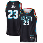 Detroit Pistons #23 Jaden Ivey Black 2025-26 City Edition Swingman