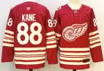 Detroit Red Wings #88 Kane Red stitched hockey jersey