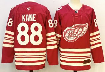 Detroit Red Wings #88 Kane Red stitched hockey jersey