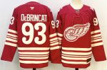 Detroit Red Wings #93 DeBrincat Red stitched hockey jersey