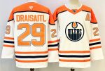 Edmonton Oilers #29 Draisaitl White stitched hockey jersey