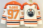 Edmonton Oilers #97 McDavid White stitched hockey jersey