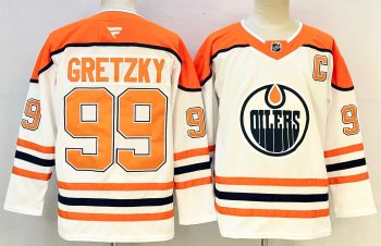 Edmonton Oilers #99 Gretzky White stitched hockey jersey