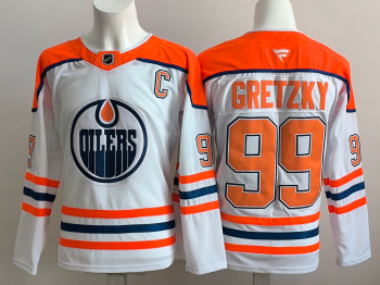 Edmonton Oilers #99 Gretzky White stitched hockey jersey