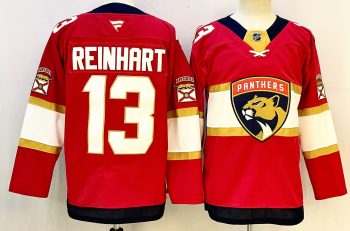 Florida Panthers #13 Reinhart Red stitched hockey jersey