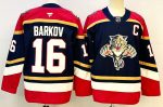 Florida Panthers #16 Barkov Navy & Red stitched hockey jersey