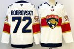 Florida Panthers #72 Bobrovsky White stitched hockey jersey