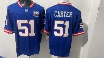 Giants Carter #51 blue Jersey (2)