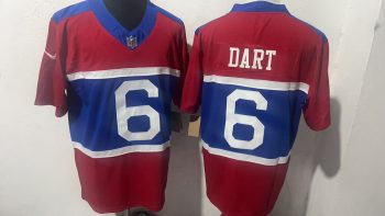 Giants Dart #6 Blue red Jersey 3