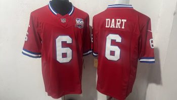 Giants Dart #6 red Jersey 3