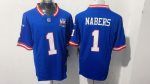 Giants Nabers #1 blue Jersey