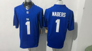 Giants Nabers #1 blue Jersey 2